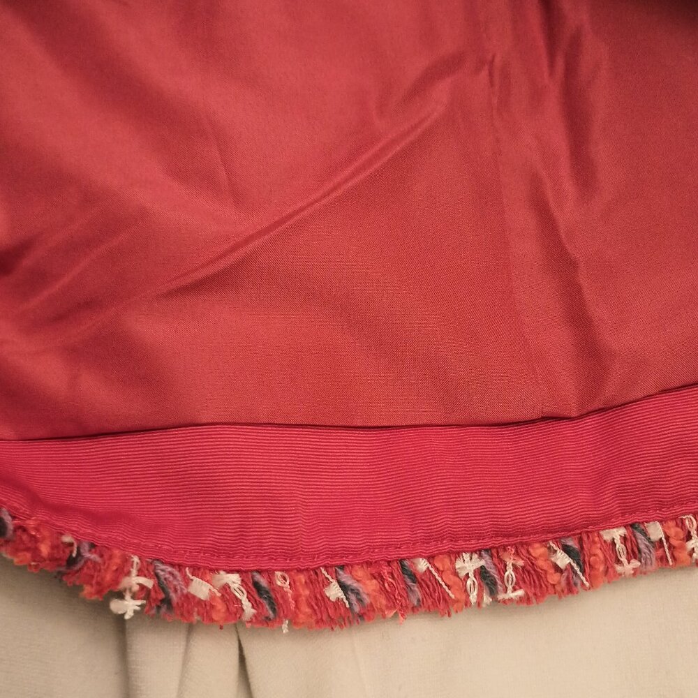 Ann Taylor Size 18 Coral Tweed Lady Jacket Blazer (NWT) - Picture 12 of 16